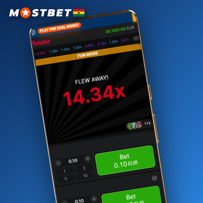 Mostbet Aviator round history icon displaying recent multiplier results as colored pills
