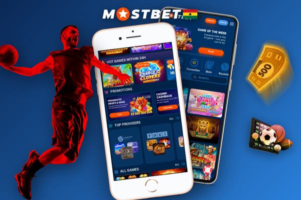 Smartphone grid of casino game tiles with provider badges available at Mostbet com casino