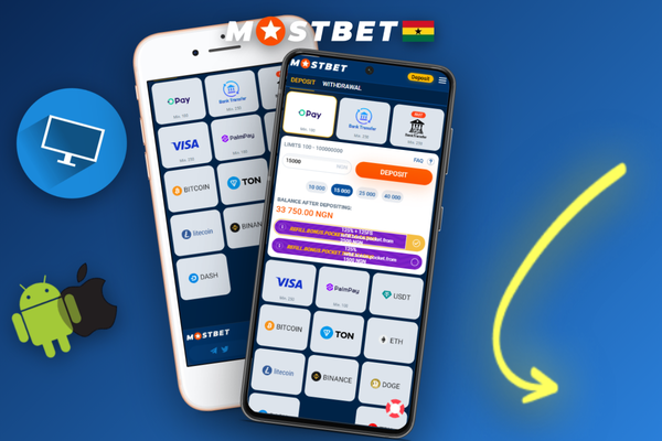 Hand holding Ghana ID card next to phone upload screen to complete Mostbet withdrawal KYC verification